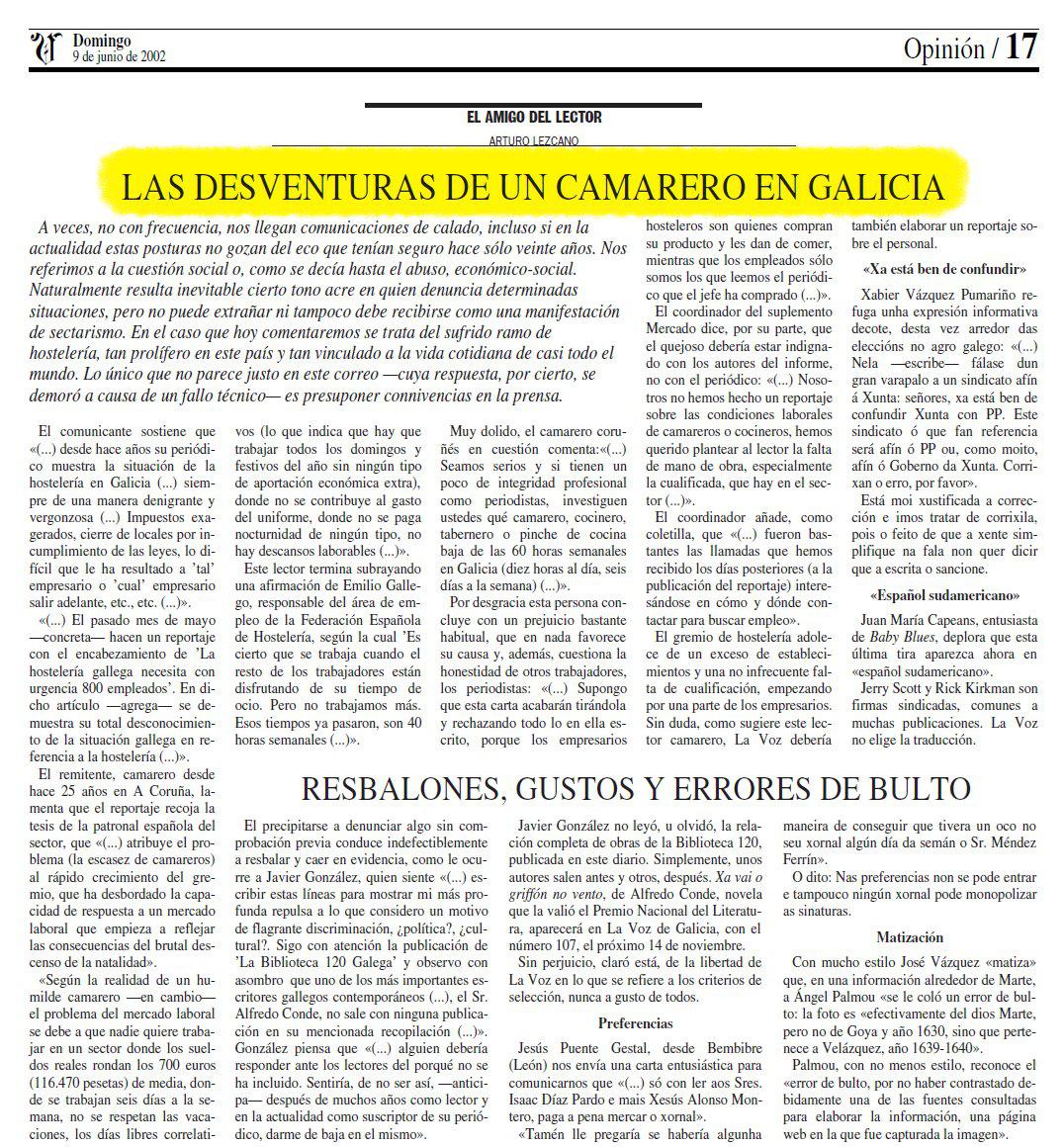 Recorte de prensa